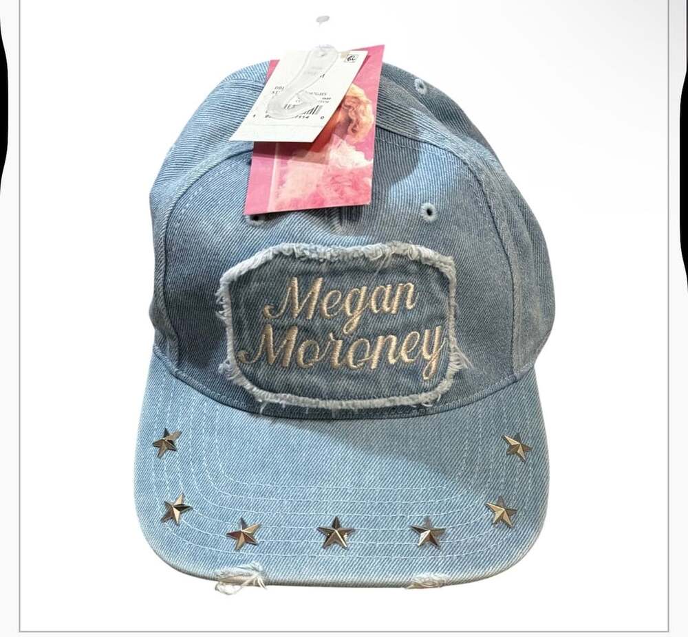 Cloud 9 Megan Moroney Denim Star Snapback Hat Light Wash New With Tags